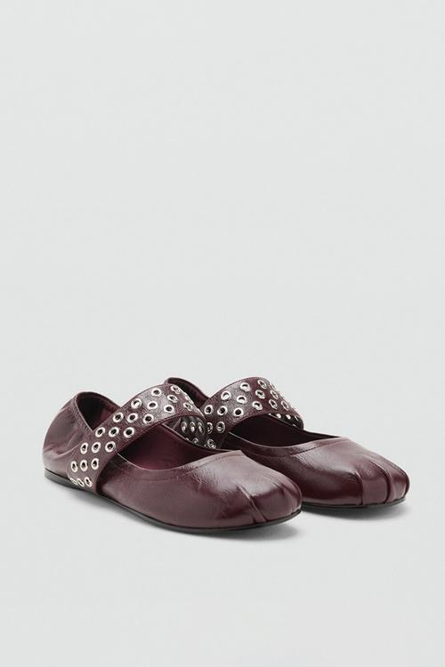 Smas leather pump - dark red