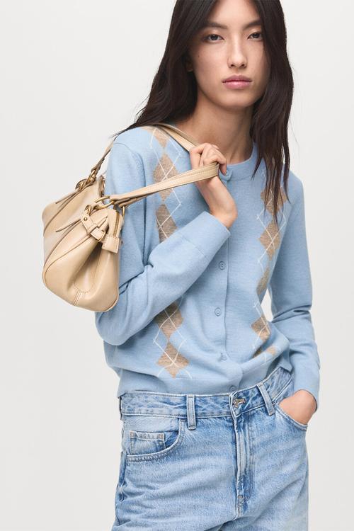 Cardigan bimbu - mid-blue