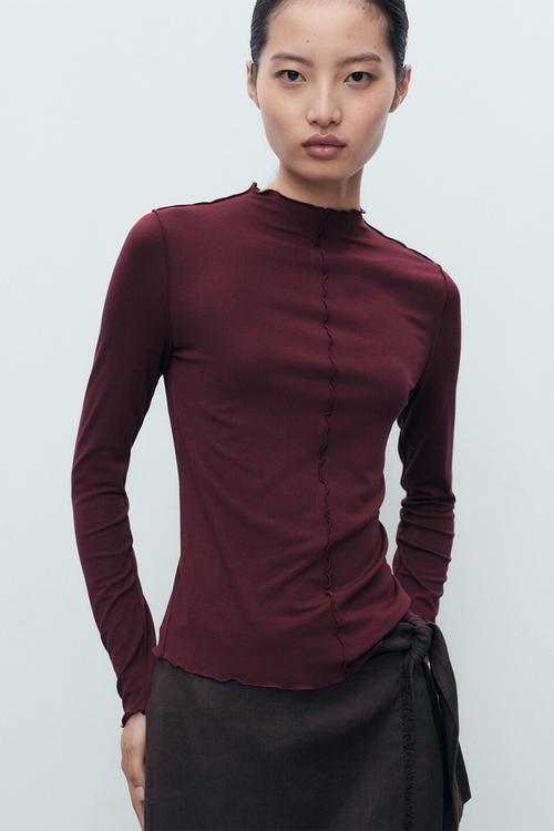 Camiseta gala - dark red