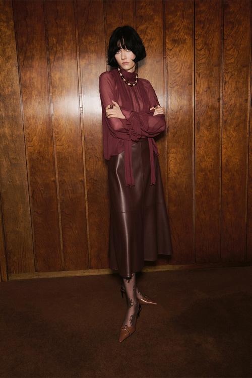 Blouse pasha - dark red