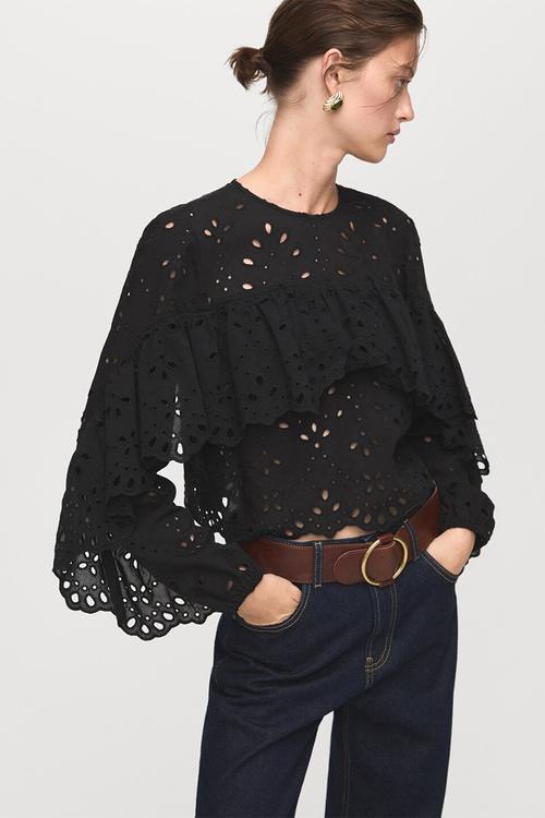 Blusa raida - black