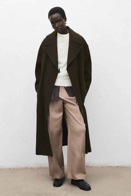 Abrigo traviata - beige/ khaki