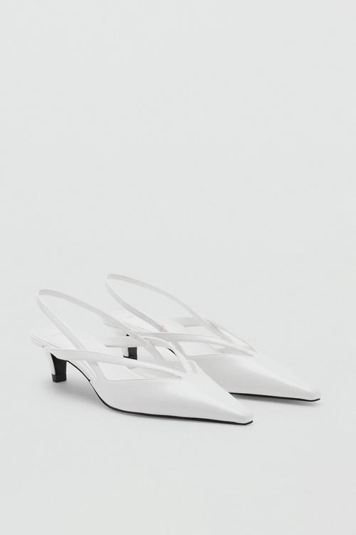 Cruce heel - white