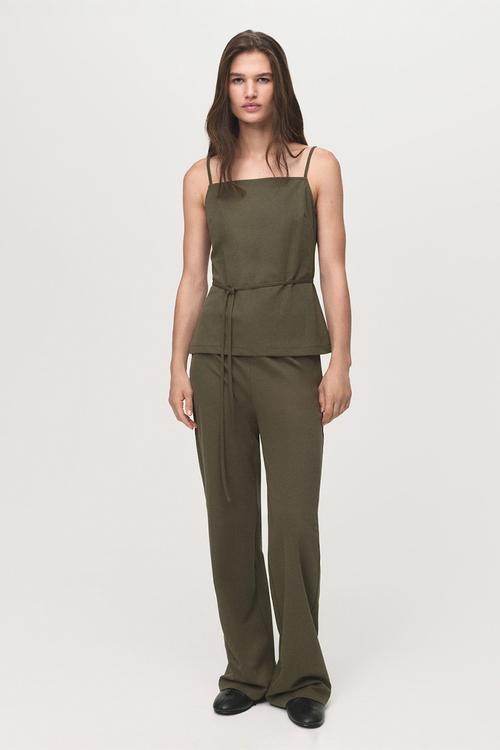 Trousers zoe -  khaki