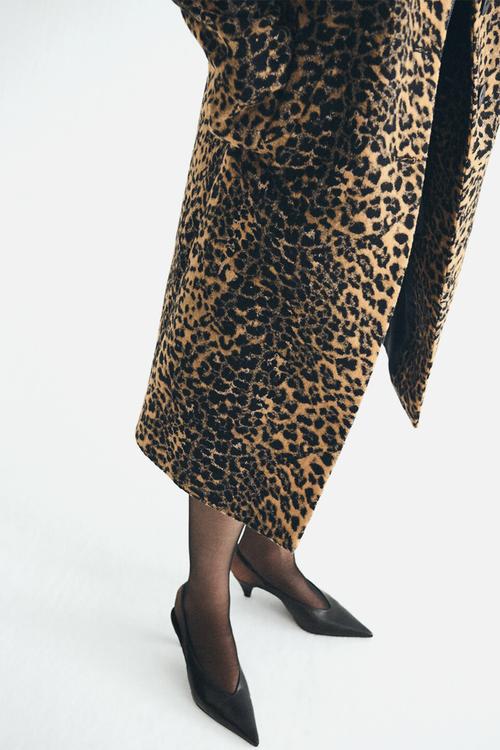 Banan leather heel - black