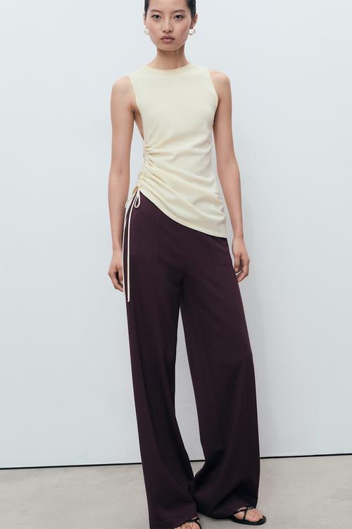 Trousers florida  -  dark red