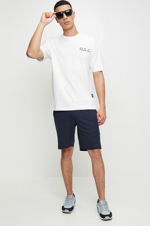 Vuyani pjc short sleeve cursive logo tee - white