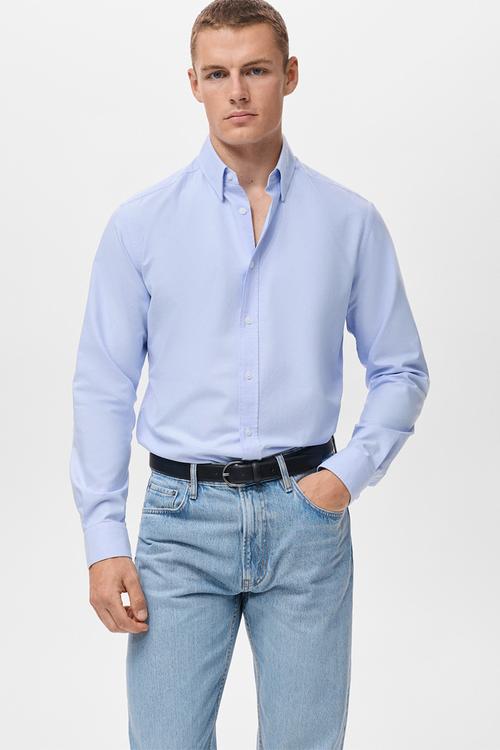 Camisa Oxfordf - Sky Blue