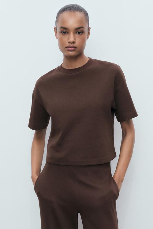 Camiseta pico - brown