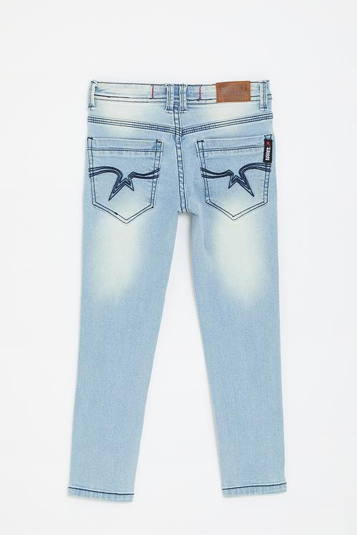 Boys skinny fashion denim - light indigo