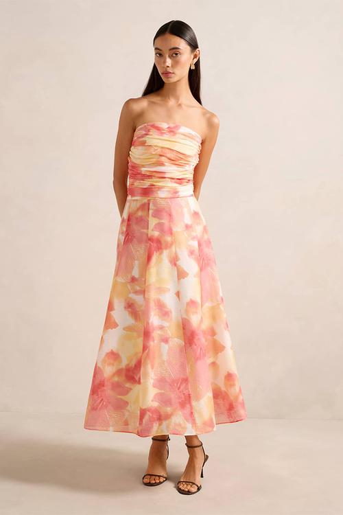 Laia Tucked Strapless Top