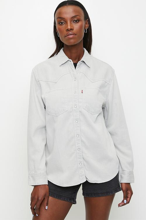 Teodora Western Shirt ZA - Spacey Quiet Grey