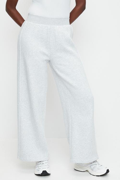 Bailey Wide Leg Pant - Silver Marl