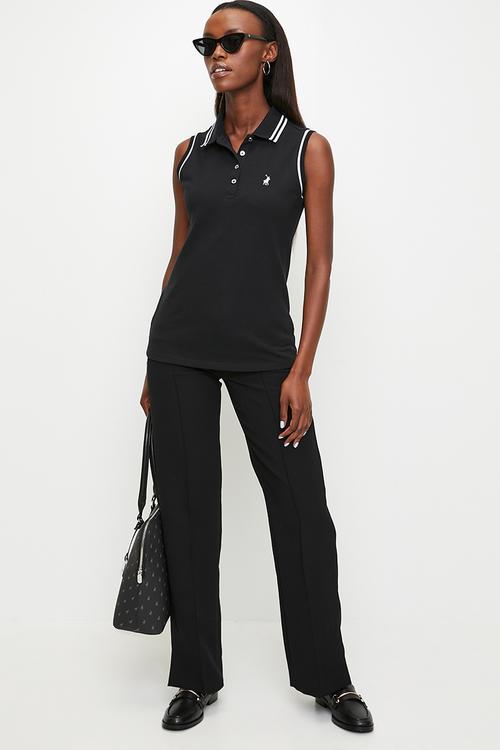 Wmn Macey s/l Sport Golfer - White