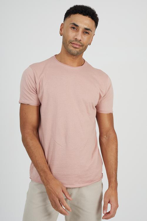 Crew Neck T-Shirt - Dusky Pink