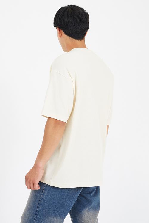 Crew Neck T-Shirt - Light Sand