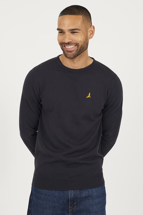Crew Neck Jumper - Midnight Navy