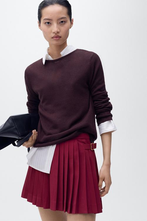 Skirt naia-h -  dark red