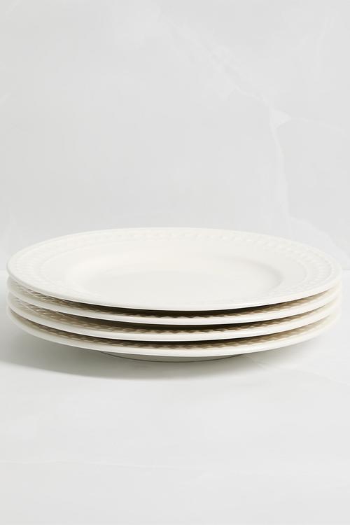Dotty side plate set of 4 - White