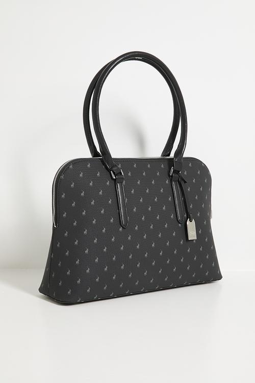 :conic laptop bag- black