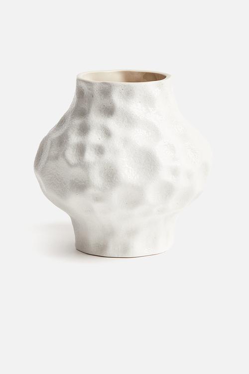 Stoneware vase - light beige
