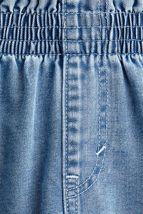 Loose fit denim shorts - denim blue