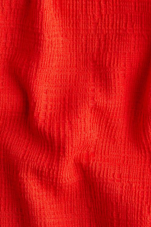 Wide leg jersey trousers - red