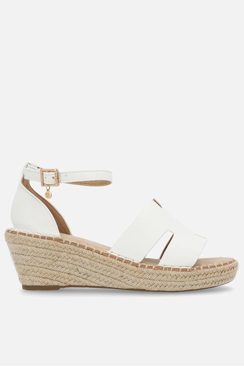 Jayda 11 h-cut rope wedge - white