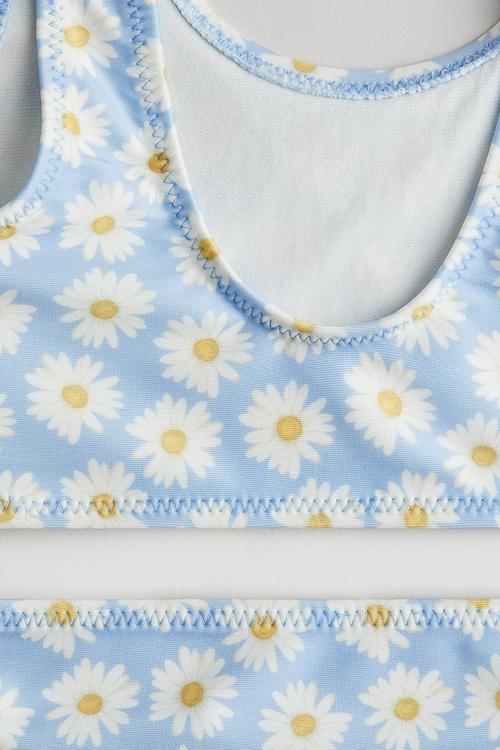 Printed bikini - light blue/floral