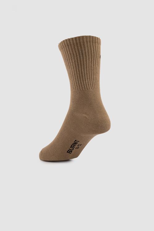 Headline Crew Sock -  Brown