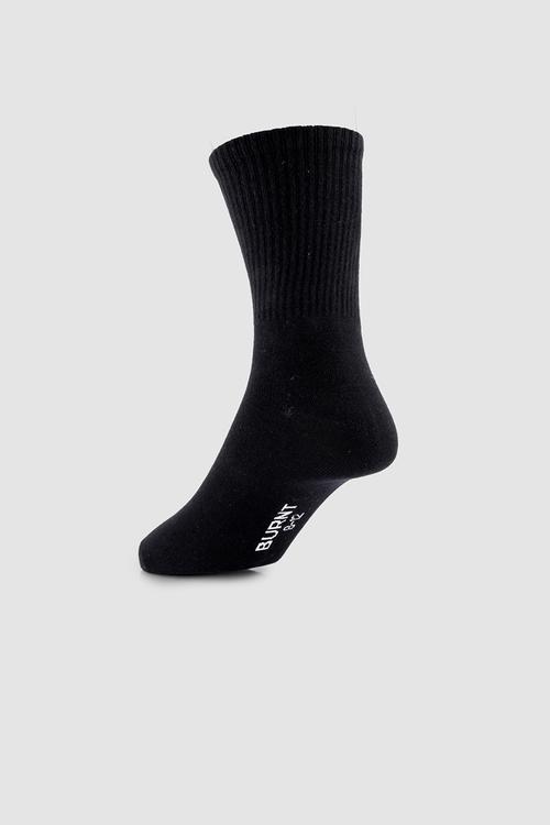 Headline Crew Sock - Black