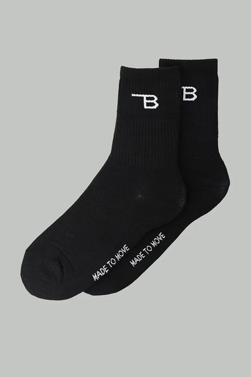 Crew Socks 2 Pack - White & Black