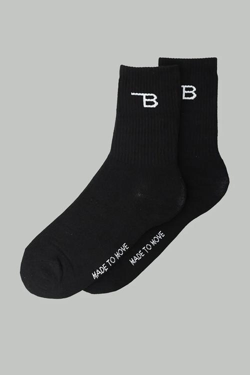 Crew Socks 2 Pack - White & Black