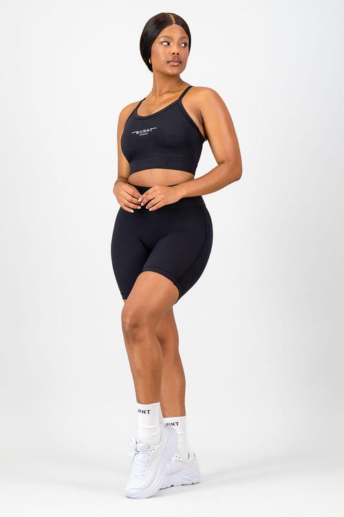 Essential Arise Short 6-inch Inseam- Black