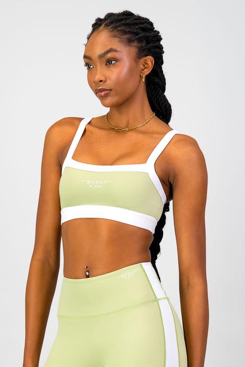 Burnt X You Sports Bra - Aloe