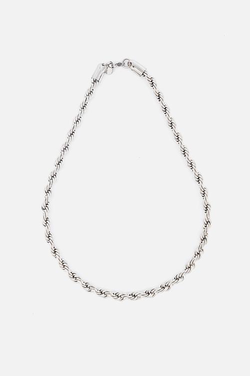 Rope Chain Necklace - Silver