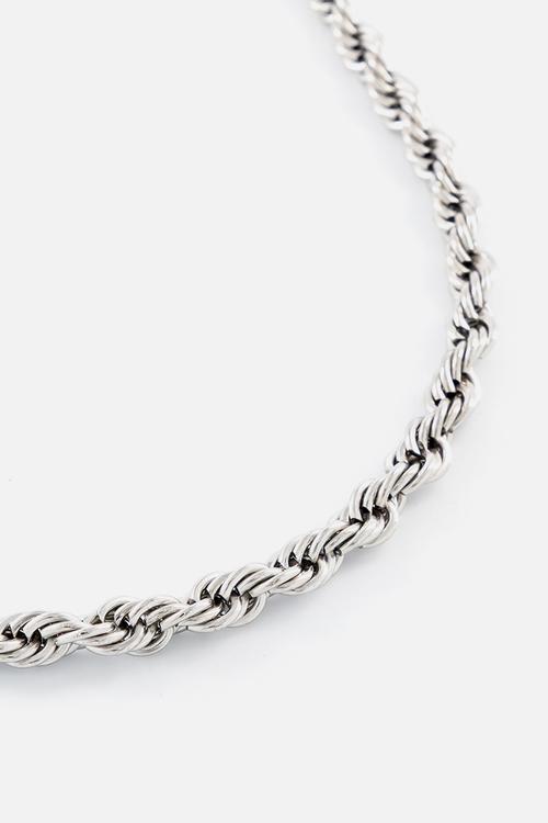 Rope Chain Necklace - Silver