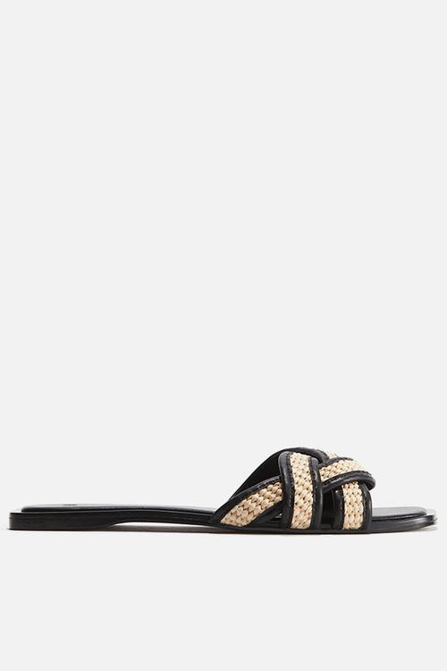 Braided sandals - light beige