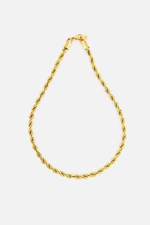 Rope chain necklace - gold