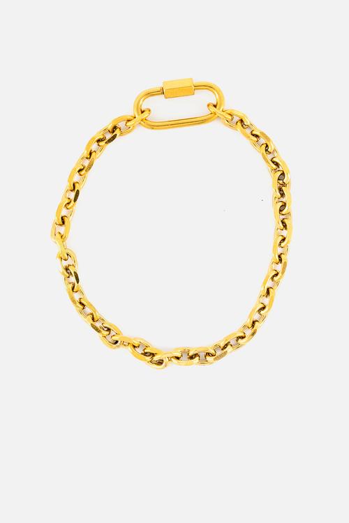 Lock Chain Bracelet - Gold
