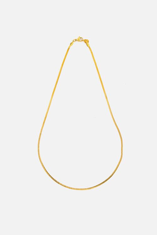 Fine snake necklace - gold