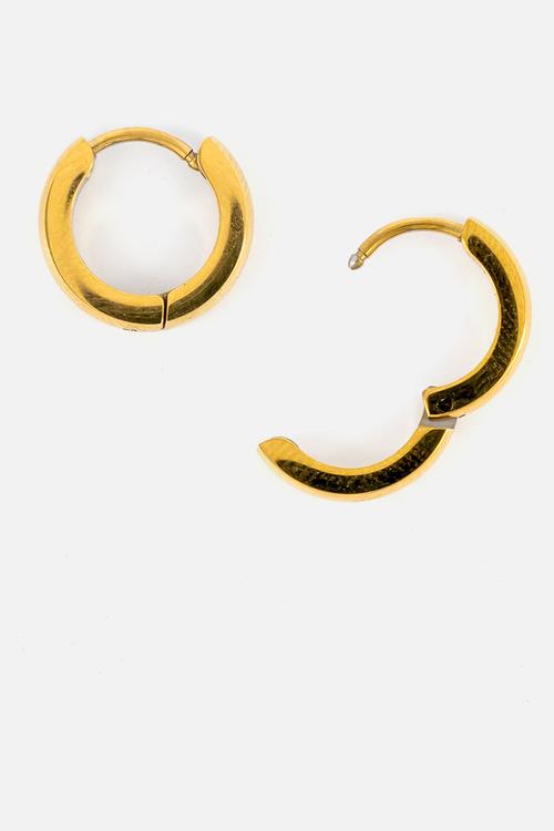 Thin Huggies Earrings - Gold