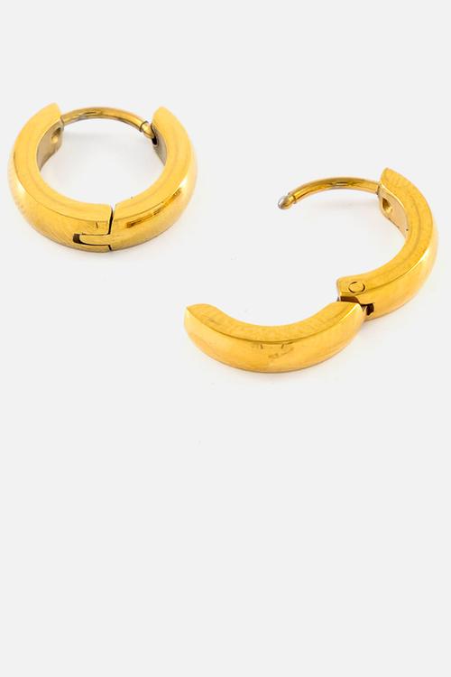 Thin Huggies Earrings - Gold