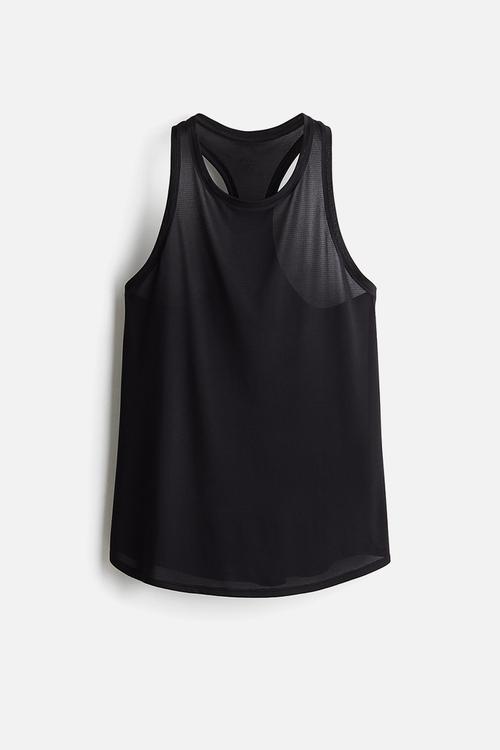 Sports vest top with drymove™ - black