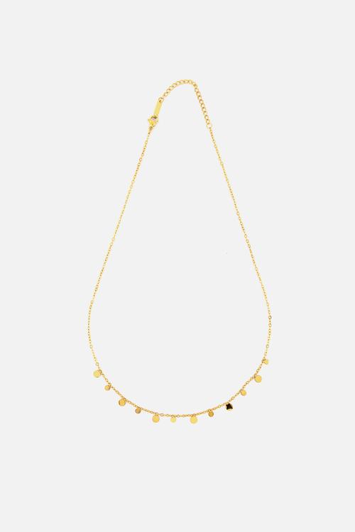 Tiny Charm Necklace - Round