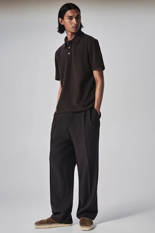 Regular fit polo shirt - dark brown
