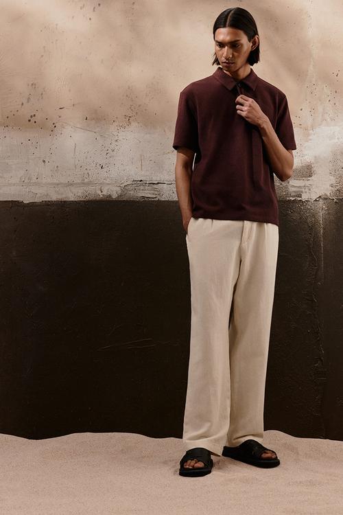 Regular fit polo shirt - burgundy