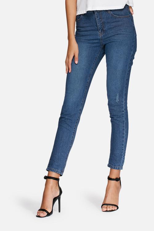 Retro high rise jeans