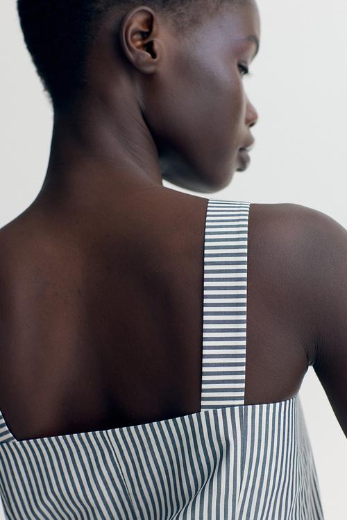 Long waistcoat - white striped