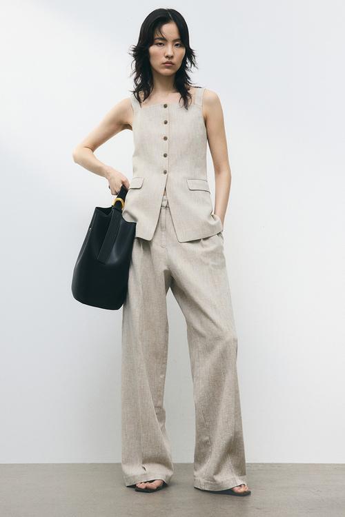 Long waistcoat - light beige